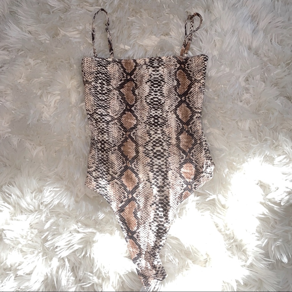 SHEIN SNAKESKIN BODYSUIT